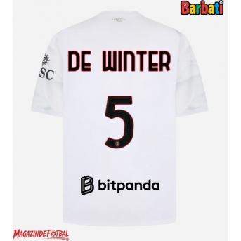AC Milan Koni De Winter #5 Tricou Fotbal Replică 2026-27 Barbati Deplasare